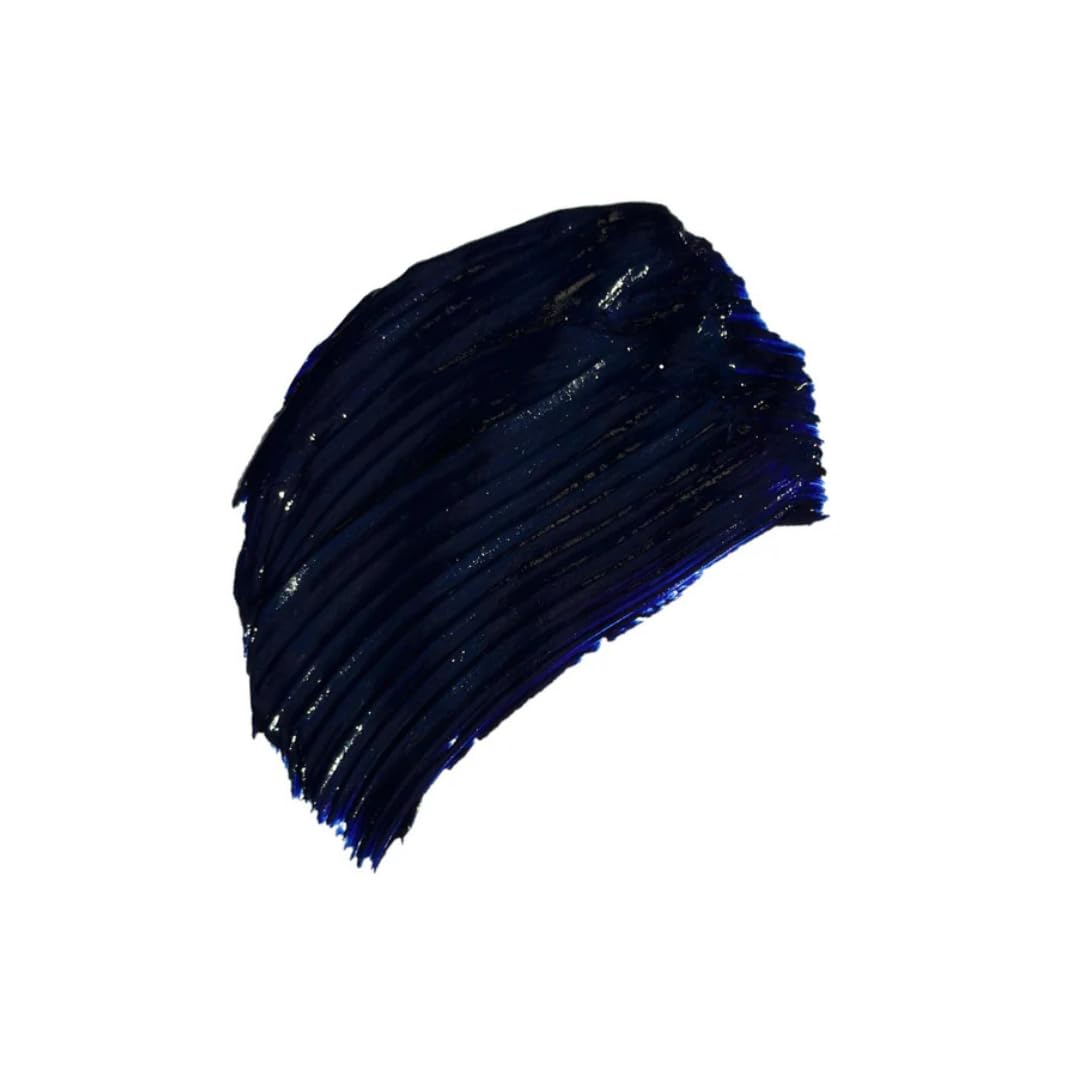 IGK Midnight Blue Hair Gloss on bathroom shelf