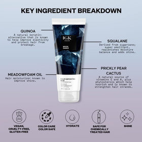 IGK Midnight Blue Hair Gloss with hair brush