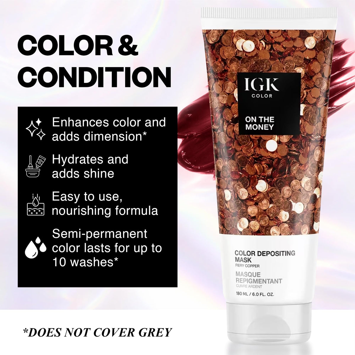IGK On The Money Hair Gloss texture close-up
