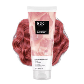 IGK Strawberry Milkshake Hair Gloss front view with packaging
