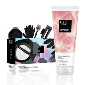 IGK Strawberry Milkshake Hair Gloss front view with packaging
