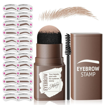 Ihrlpxkc Eyebrow Stamp Stencil Kit front view with 24 stencils