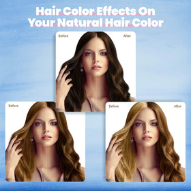 IIIMEIDU Brown Hair Dye Shampoo 3 in 1 back view