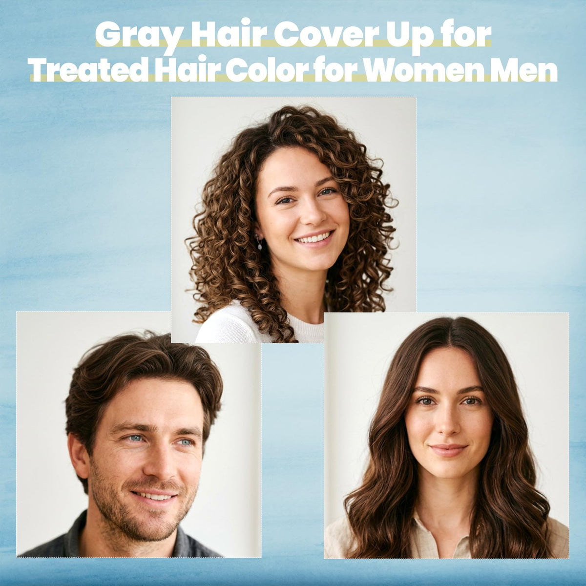 IIIMEIDU Brown Hair Dye Shampoo application process
