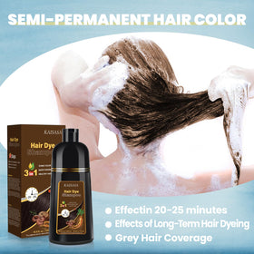 IIIMEIDU Brown Hair Dye Shampoo packaging details
