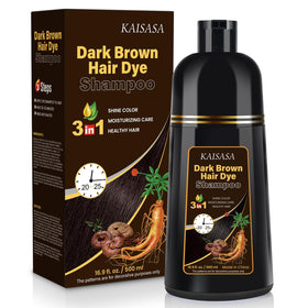 IIIMEIDU Dark Brown Hair Dye Shampoo 549g front view