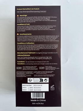 IIIMEIDU Dark Coffee Hair Dye Shampoo usage instructions