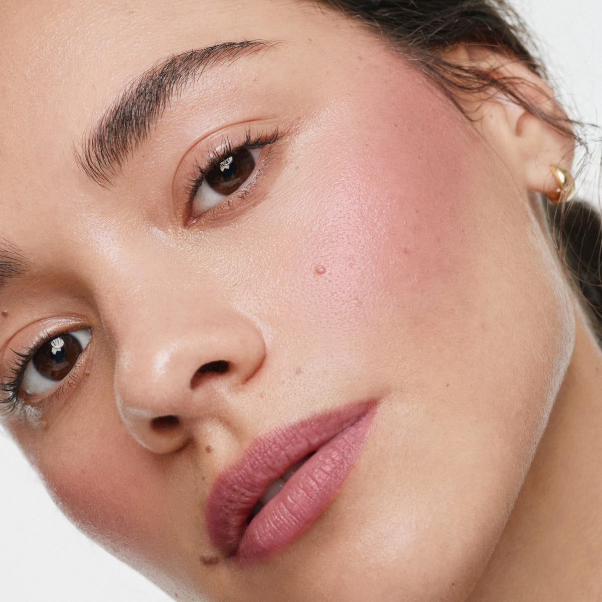 ILIA Multi-Stick Cheek + Lip Color At Last Mauve Rose swatch on skin