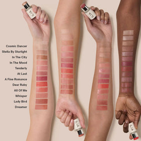 ILIA Multi-Stick Cheek + Lip Color Dear Ruby in natural light
