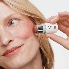 ILIA Multi-Stick Cheek + Lip Color Dreamer Terracotta application on lips