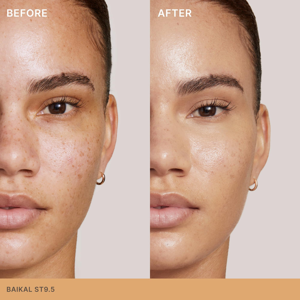 ILIA Super Serum Skin Tint SPF 40 Baikal ST9.5 texture on skin