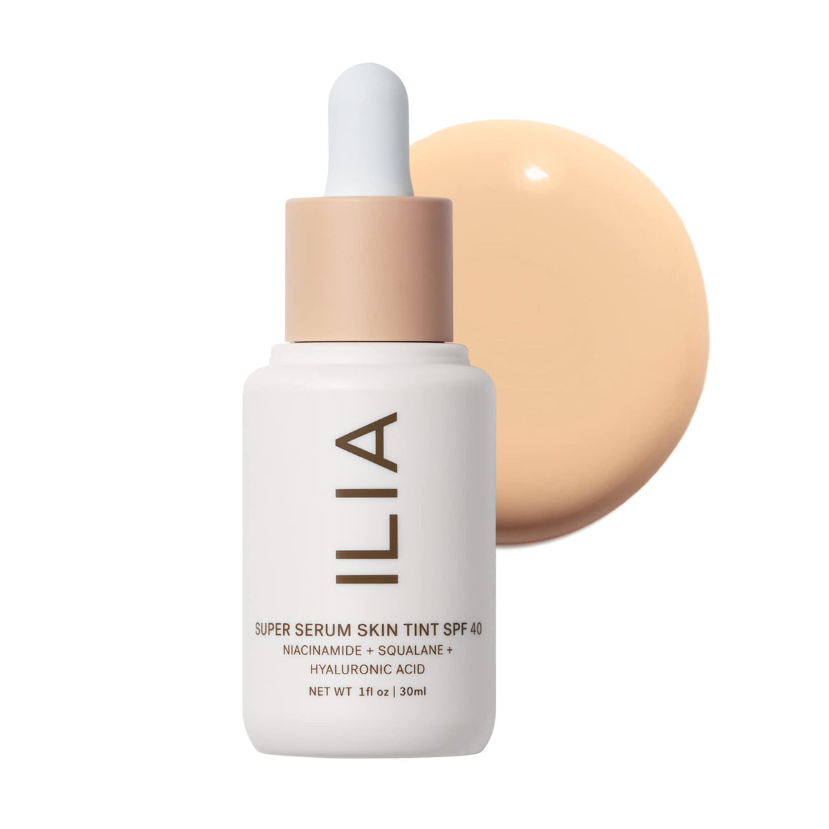 ILIA Super Serum Skin Tint SPF 40 Balos ST3 front view