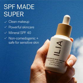 ILIA Super Serum Skin Tint SPF 40 Formosa ST4 application