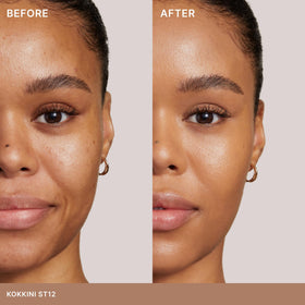 ILIA Super Serum Skin Tint SPF 40 Kokkini ST12 texture on skin