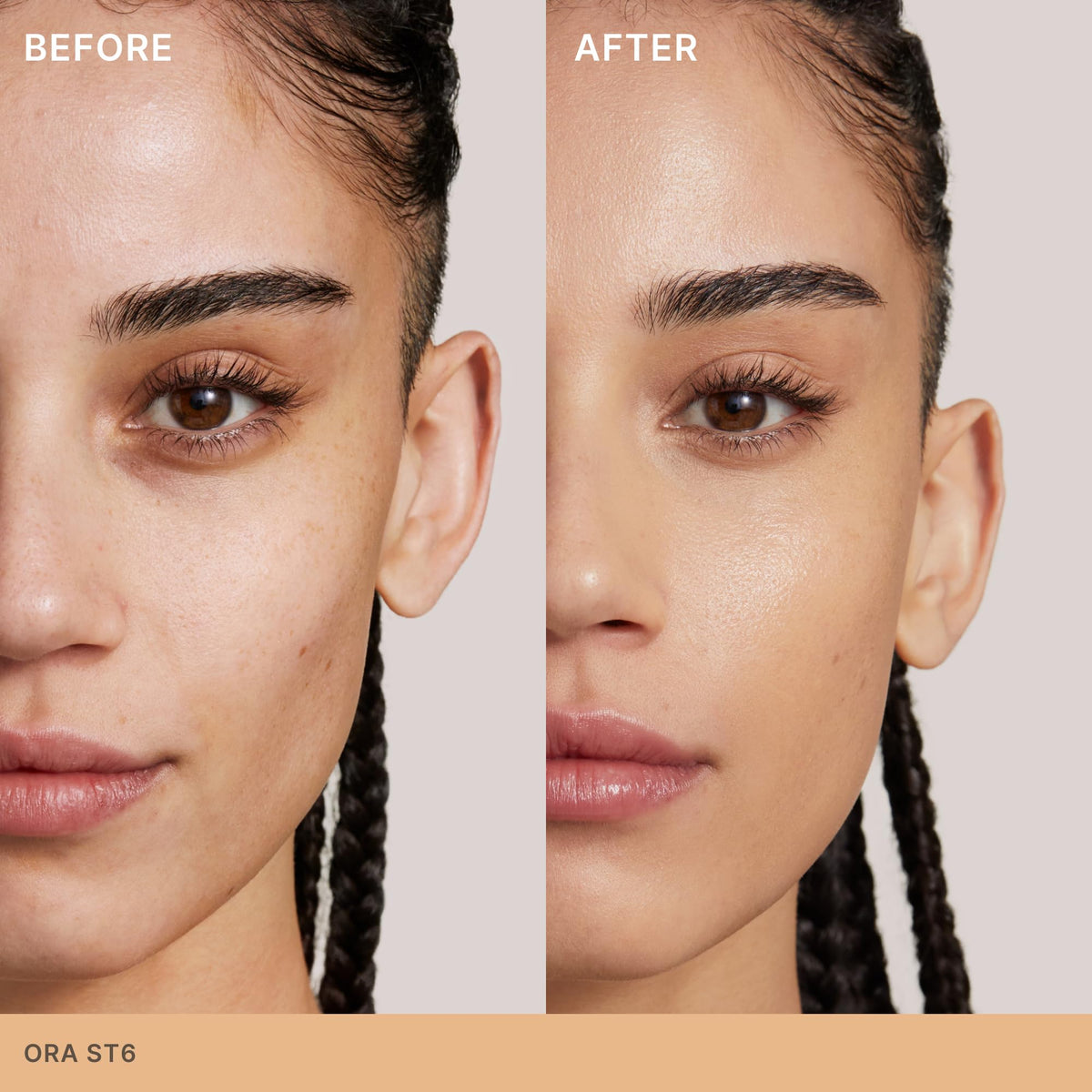 ILIA Super Serum Skin Tint SPF 40 Ora ST6 swatch on skin