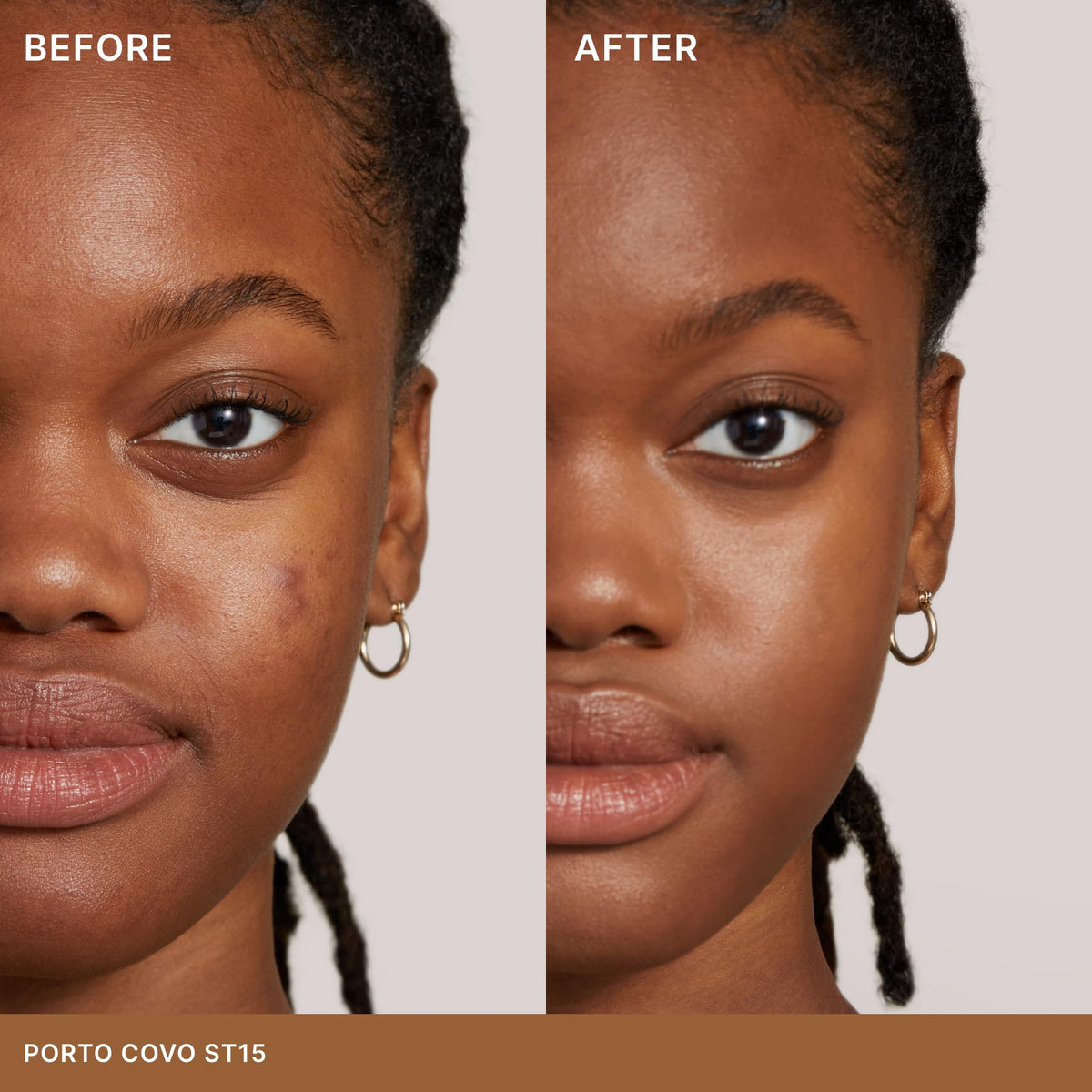 ILIA Super Serum Skin Tint SPF 40 Porto Covo ST15 application on skin