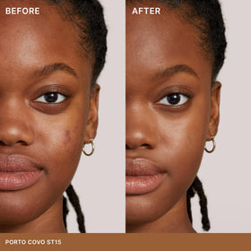 ILIA Super Serum Skin Tint SPF 40 Porto Covo ST15 application on skin