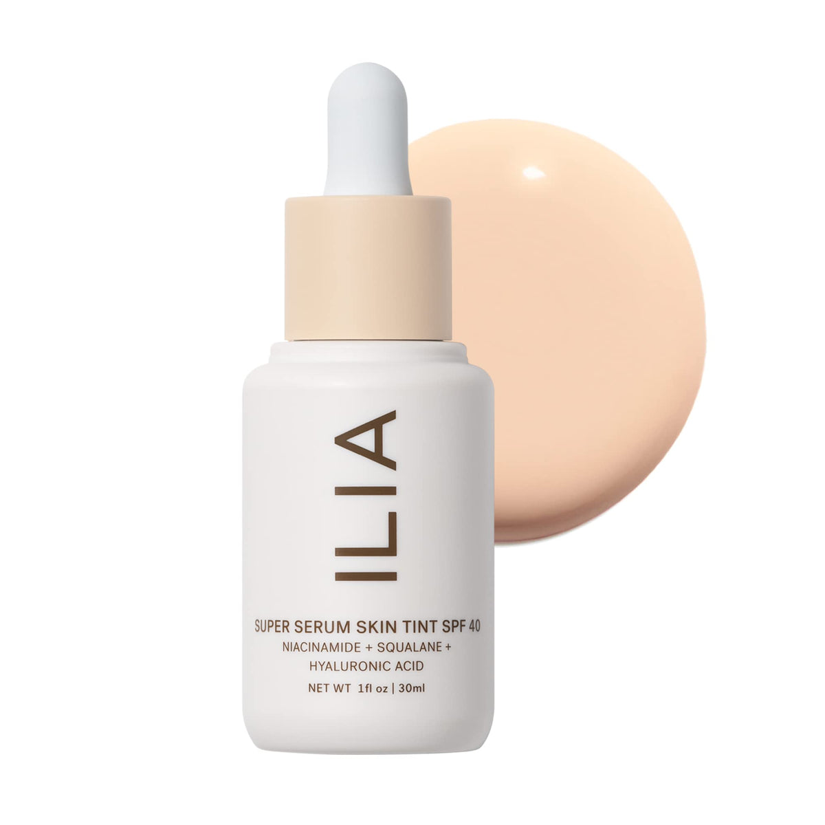ILIA Super Serum Skin Tint SPF 40 Rendezvous ST1 front view