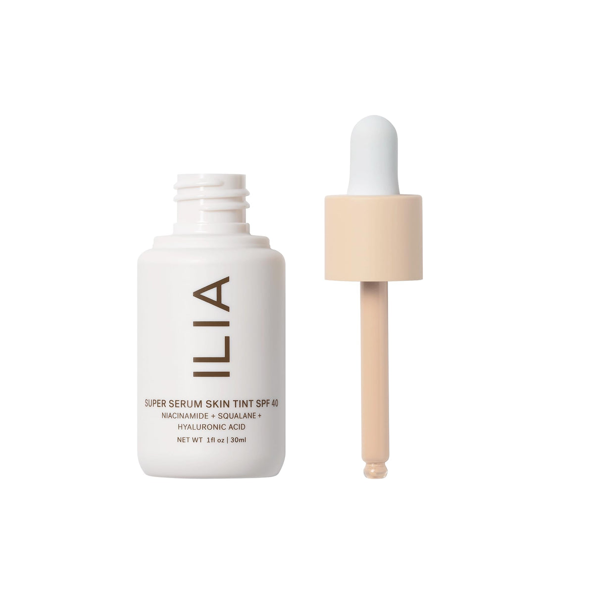 ILIA Super Serum Skin Tint SPF 40 Rendezvous ST1 packaging