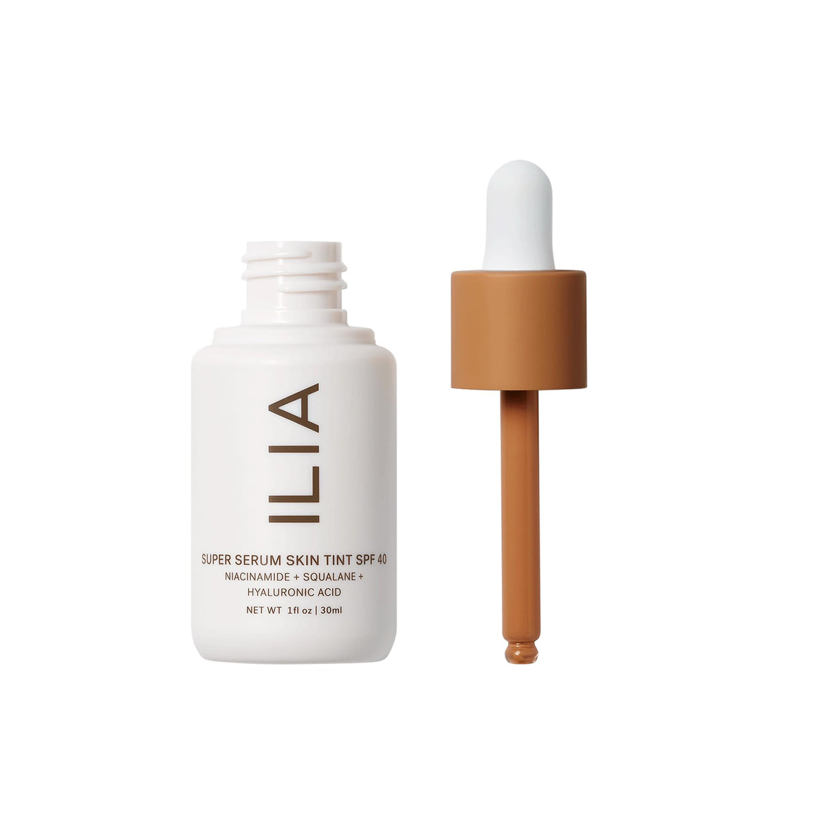 ILIA Super Serum Skin Tint SPF 40 Rialto ST13.5 bottle side view