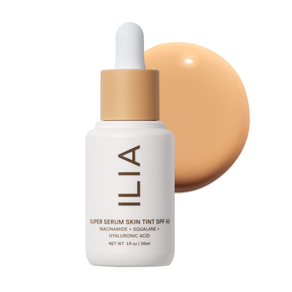 ILIA Super Serum Skin Tint SPF 40 Shela ST8 front view