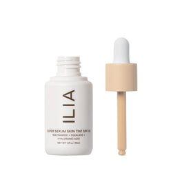 ILIA Super Serum Skin Tint SPF 40 Tulum ST2 bottle with cap