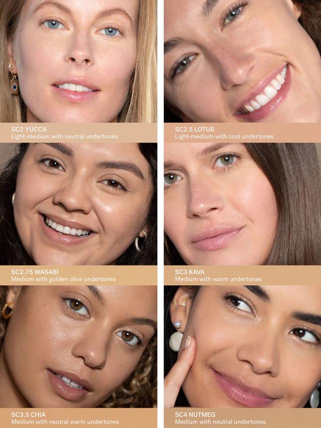 ILIA True Skin Serum Concealer Chia SC3.5 with other makeup products