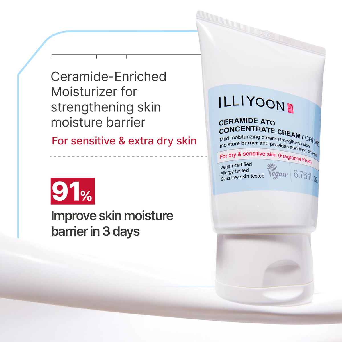Illiyoon Ceramide Ato Concentrate Cream 500ml packaging