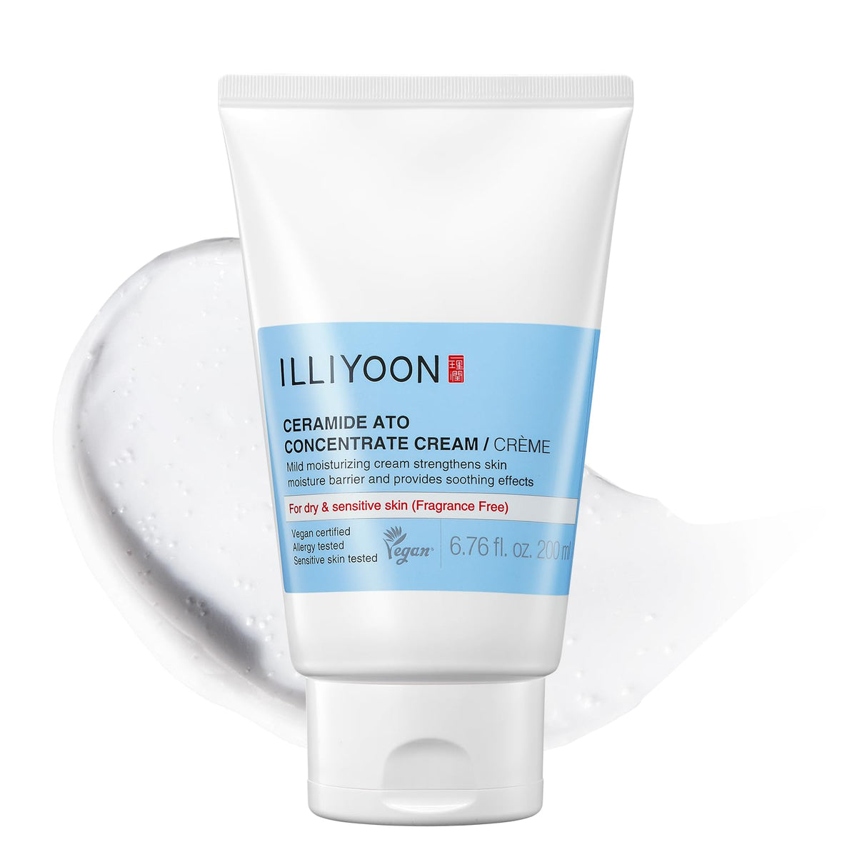 Illiyoon Ceramide Ato Concentrate Cream front view with packaging