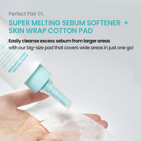 ilso Melting Sebum Softener 5.29 fl oz on bathroom counter