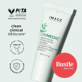 IMAGE Skincare ORMEDIC Lip support Complex on a bathroom counter