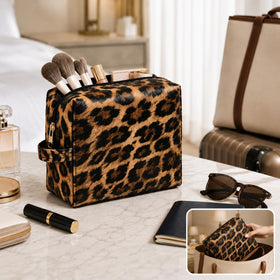 imerelez Makeup Bag Set displayed on a vanity table