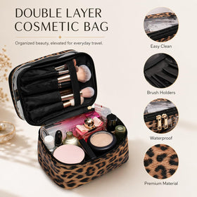 imerelez medium cosmetic bag with zipper in use