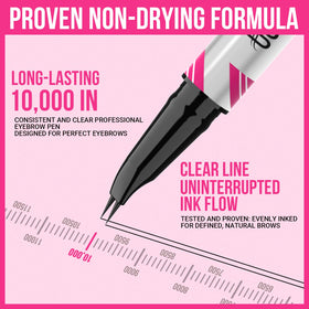 iMethod Curved Eyebrow Pen in a makeup bag