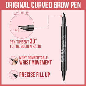 iMethod Curved Eyebrow Pen in makeup bag