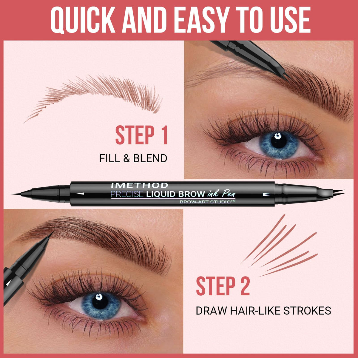 iMethod Curved Eyebrow Pen Light Brown side view