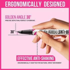 iMethod Curved Eyebrow Pen with precise brush-tip and curved tip