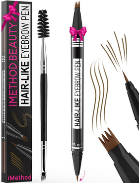 iMethod Eyebrow Pen 2-in-1 with 4-fork-tip, brown