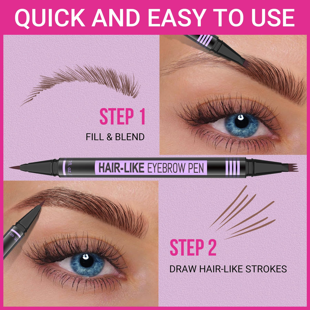 iMethod Eyebrow Pen applied on brows