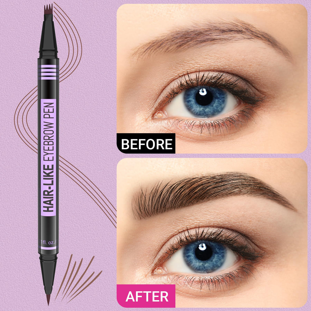 iMethod Eyebrow Pen showing 4-fork-tip