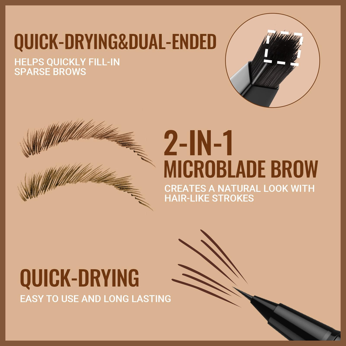iMethod Eyebrow Pen showing fine tip for precise application