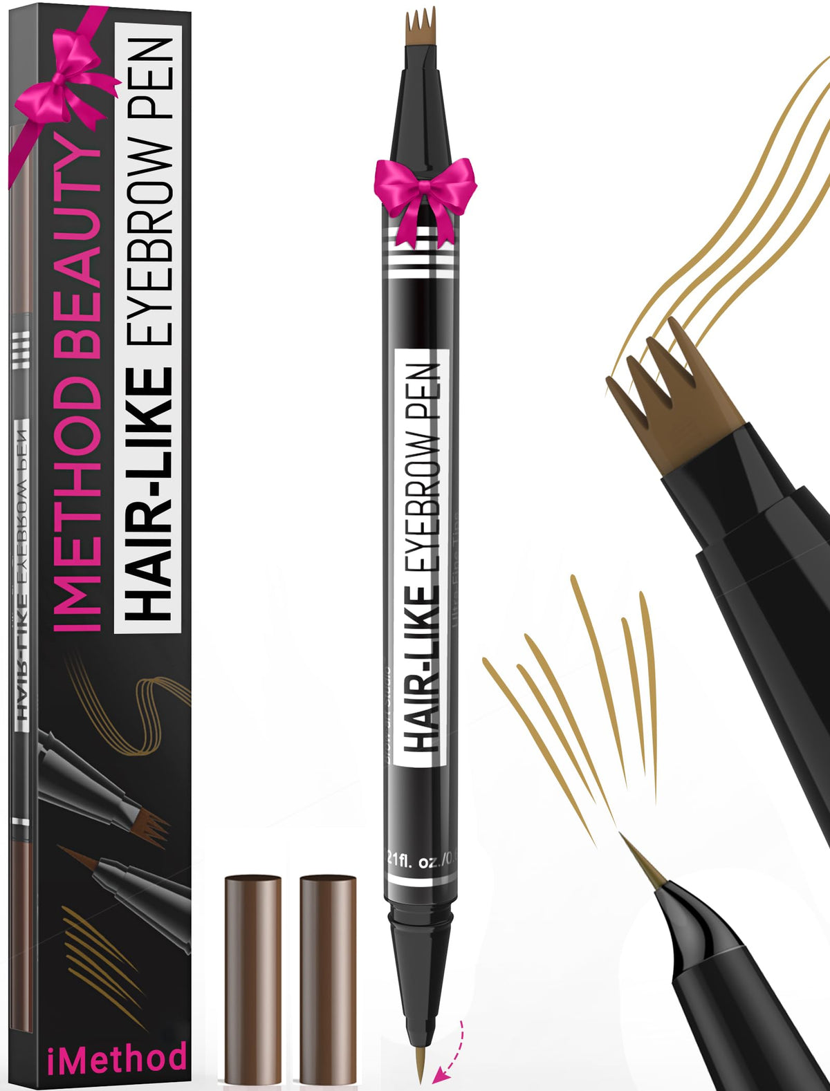 iMethod Eyebrow Pencil 2-in-1 Natural Brown front view