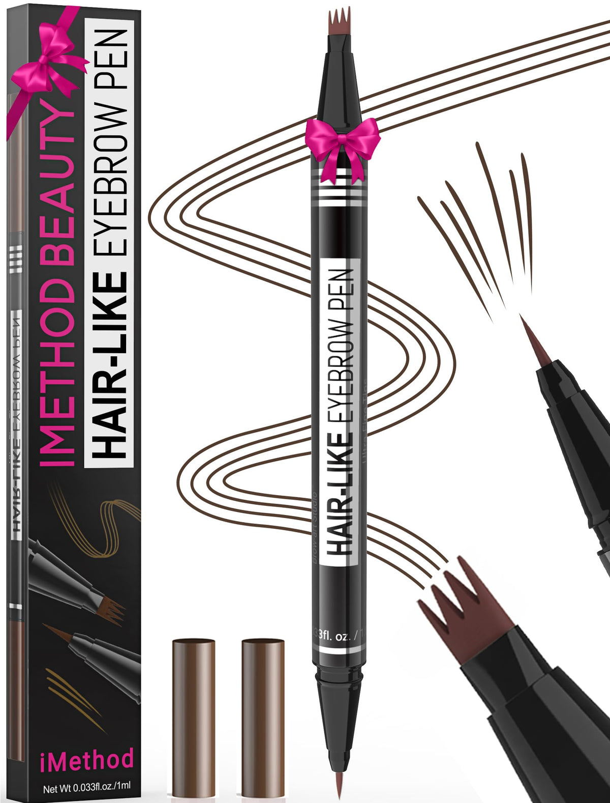 iMethod Microblading Eyebrow Pen Dark Brown front view