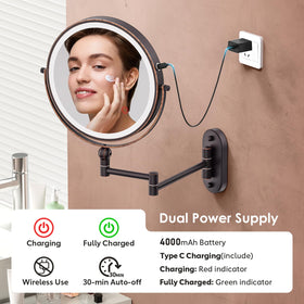 IMIKONA makeup mirror in a bathroom setting
