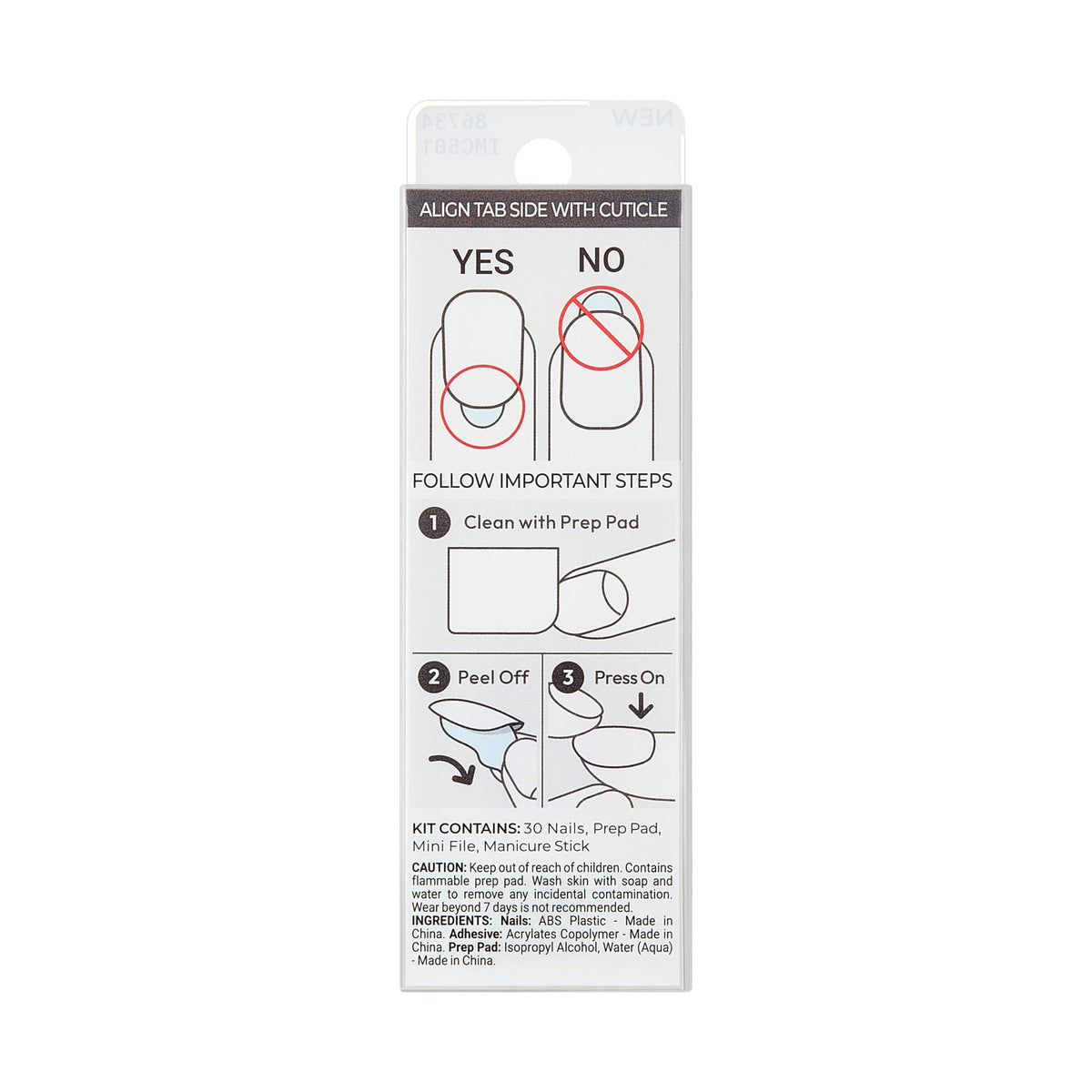 imPRESS Color Press-On Nails showing chip-proof feature