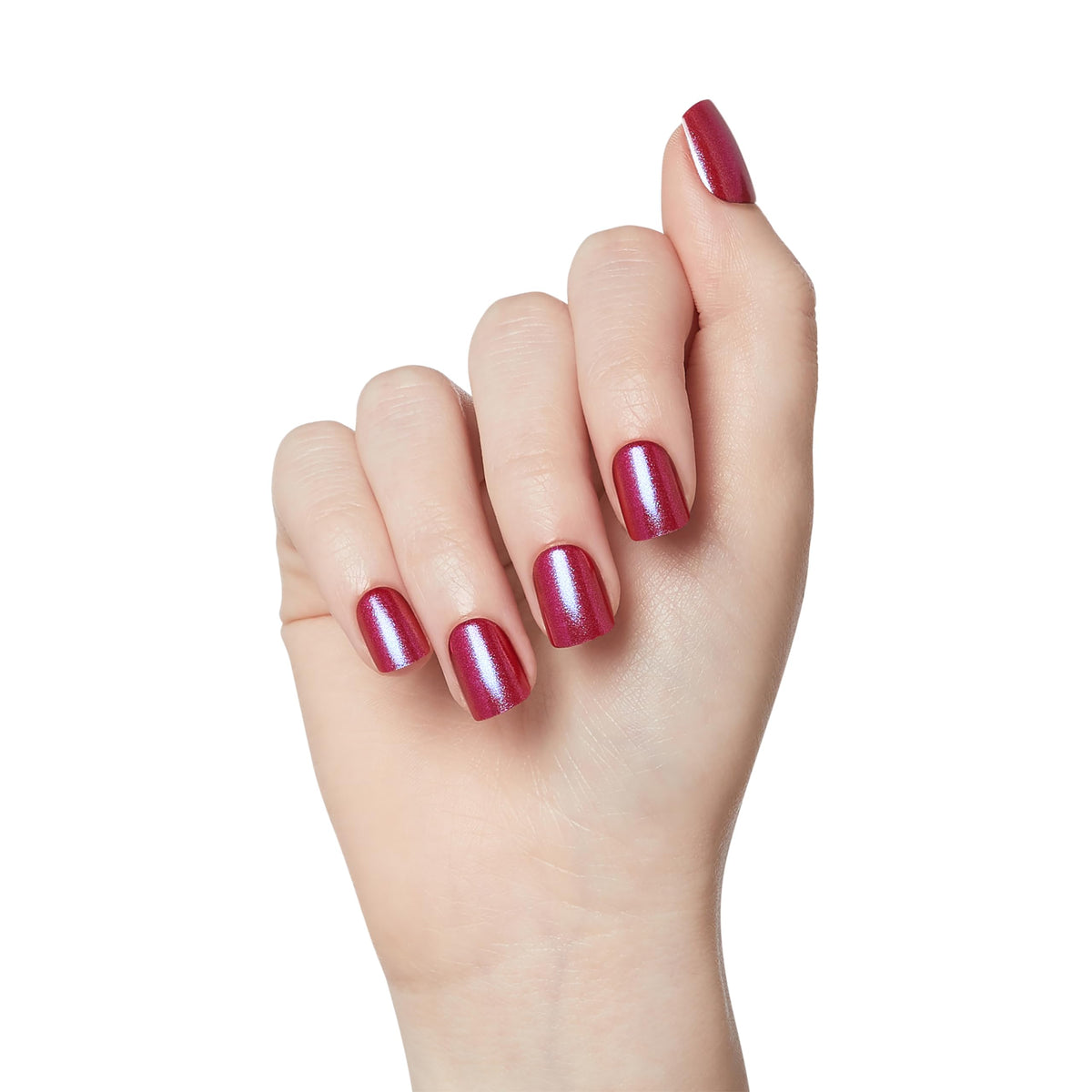 imPRESS No Glue Mani Press On Nails red color close-up