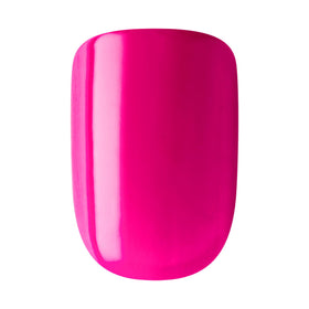 imPRESS Press On Nails 'All Smiles' pink short squoval close-up