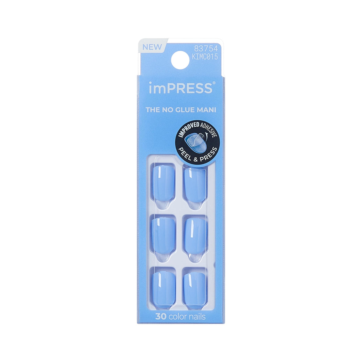imPRESS Press-On Nails Baby Why So Blue front view