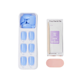 imPRESS Press-On Nails Baby Why So Blue with included prep pad