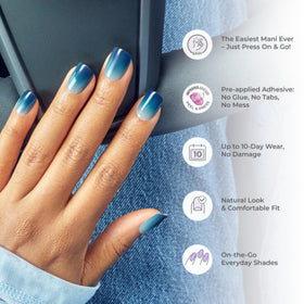 imPRESS Press-On Nails showing glossy gel finish
